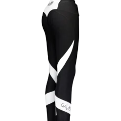 Black & White Swirl Tights Black