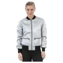 Blink Bomber Jacket Silver
