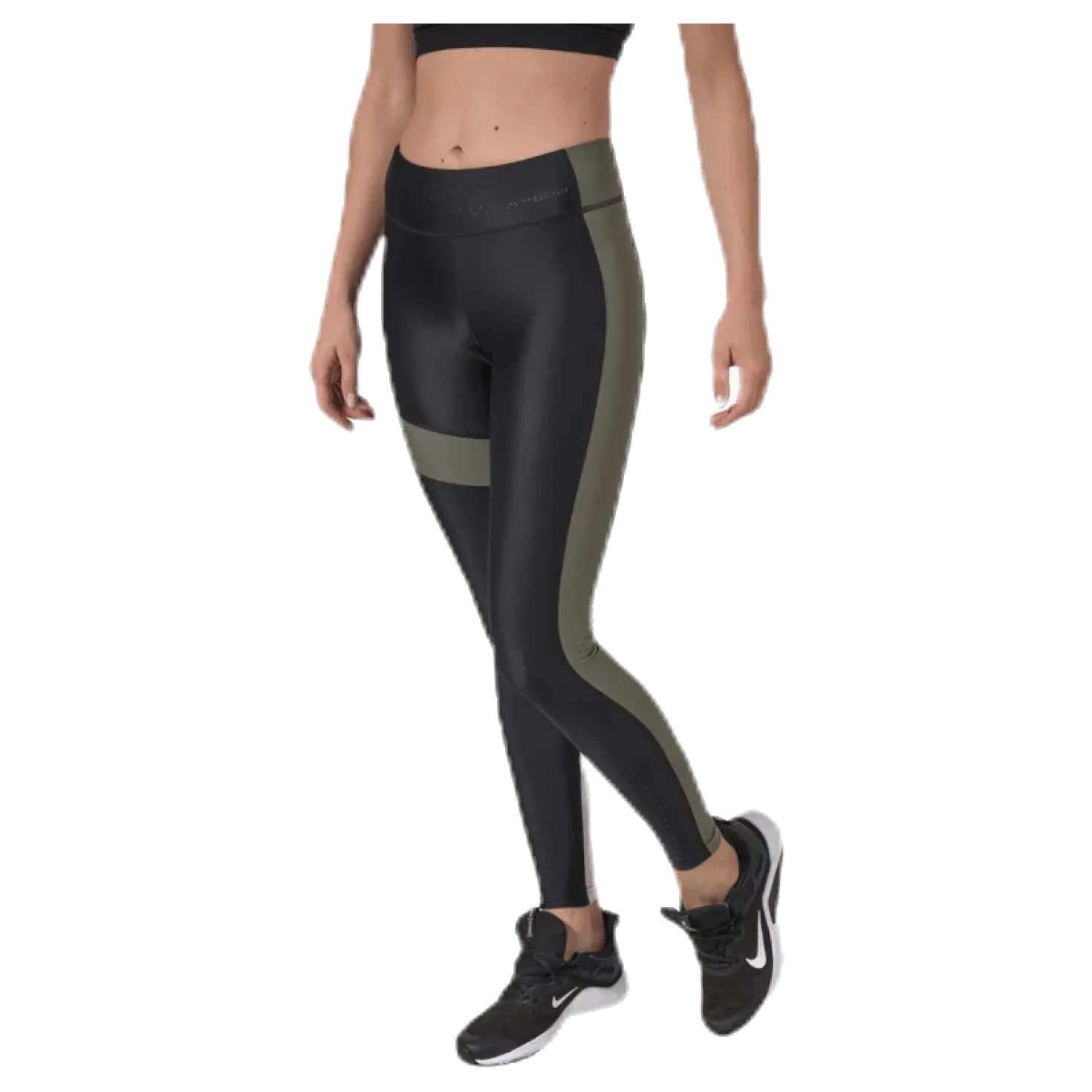 Blocked Compression Tights Green