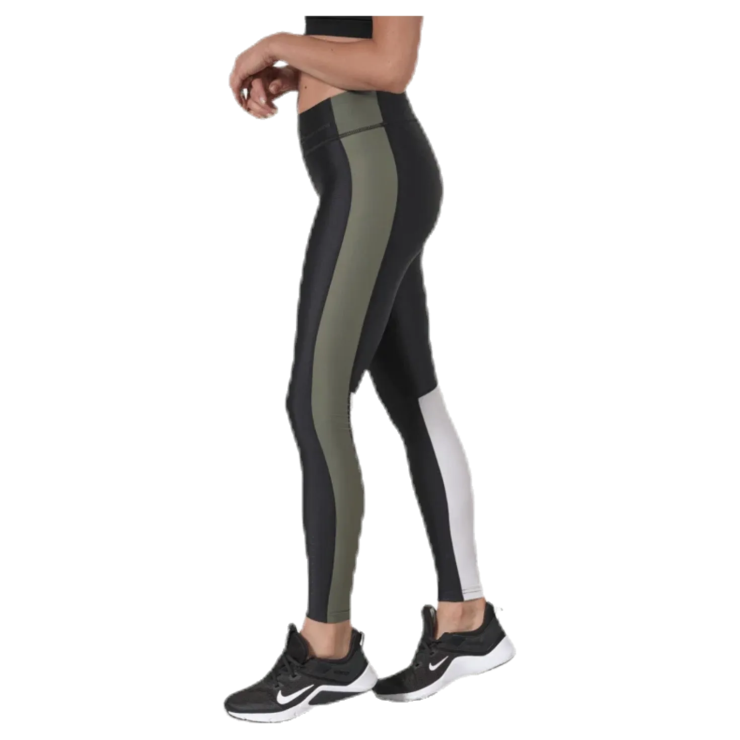 Blocked Compression Tights Green