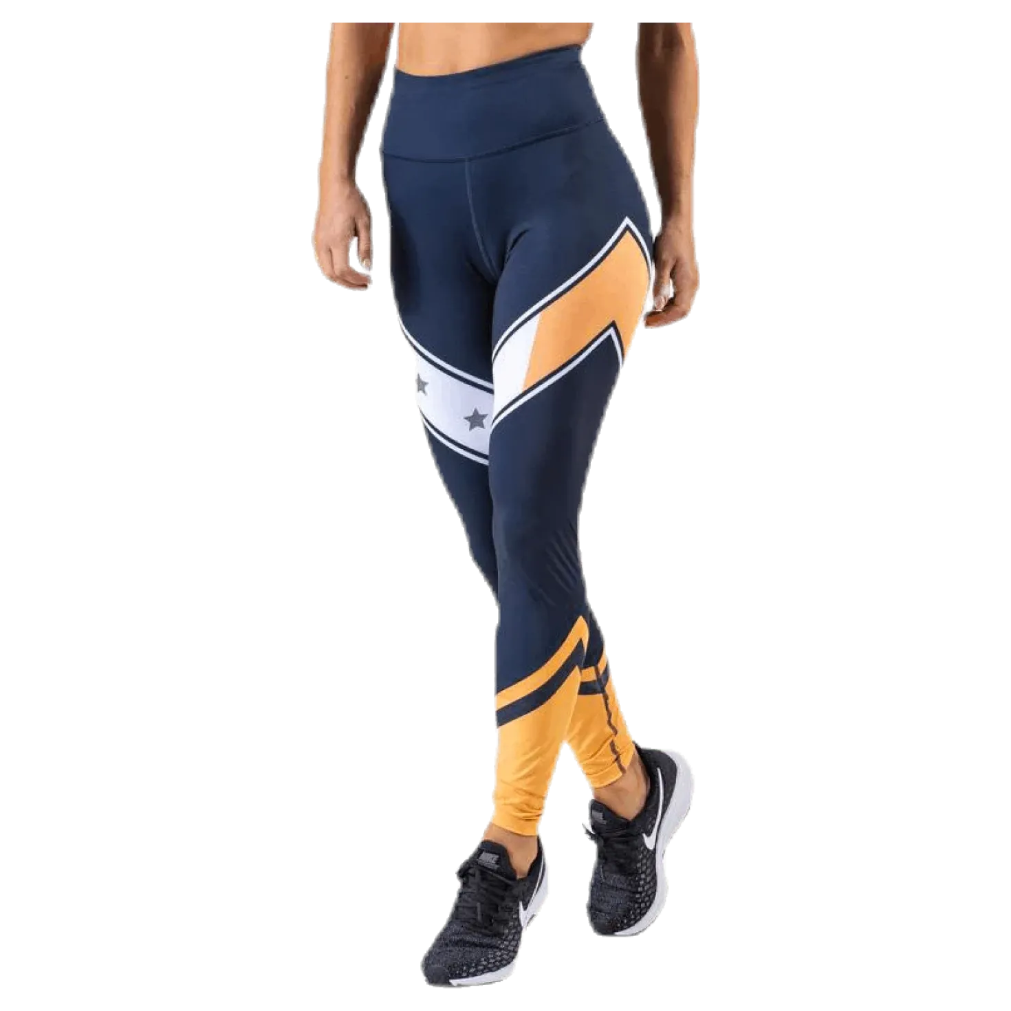 Block Legging Stars Full Length Blue
