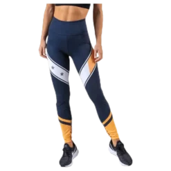 Block Legging Stars Full Length Blue