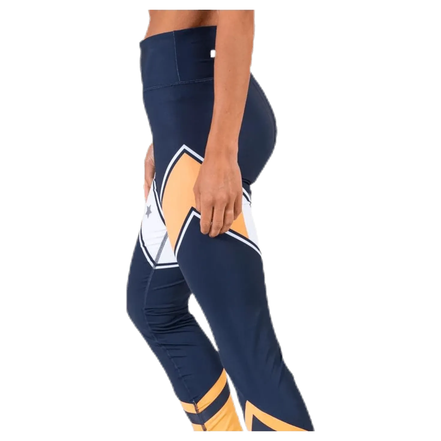 Block Legging Stars Full Length Blue