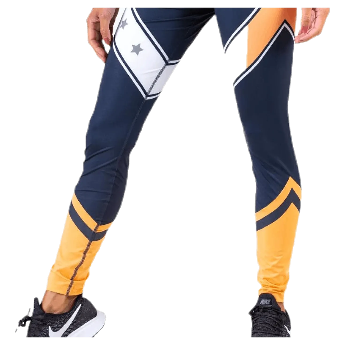 Block Legging Stars Full Length Blue