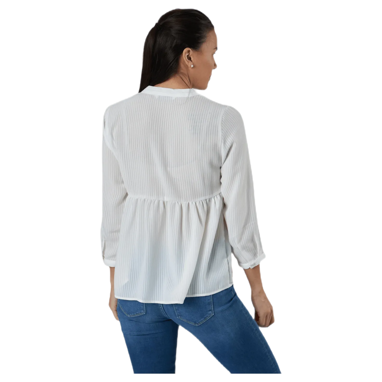 Bloom 3/4 Top Wvn White