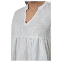 Bloom 3/4 Top Wvn White