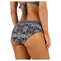 Blossom Bikini Bottom Black