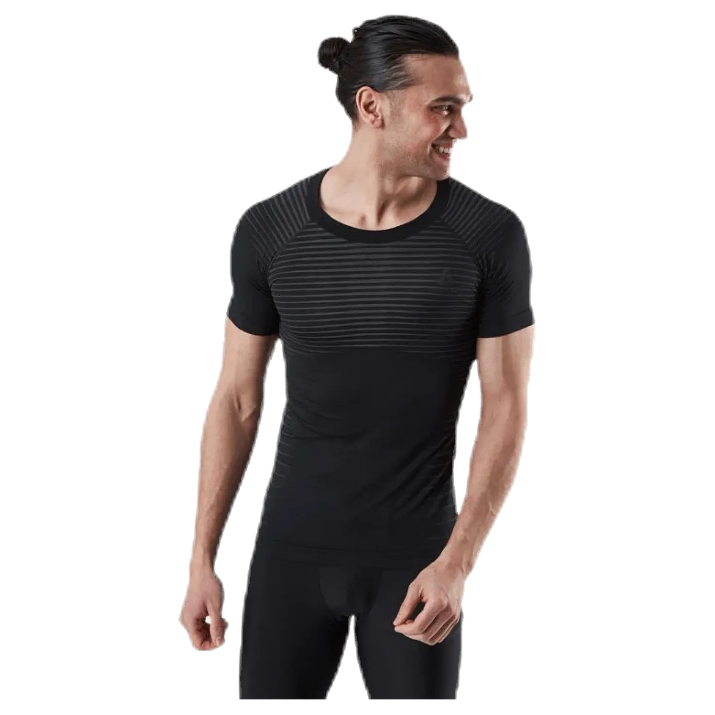 BL Top Crew Neck Performance Light Black