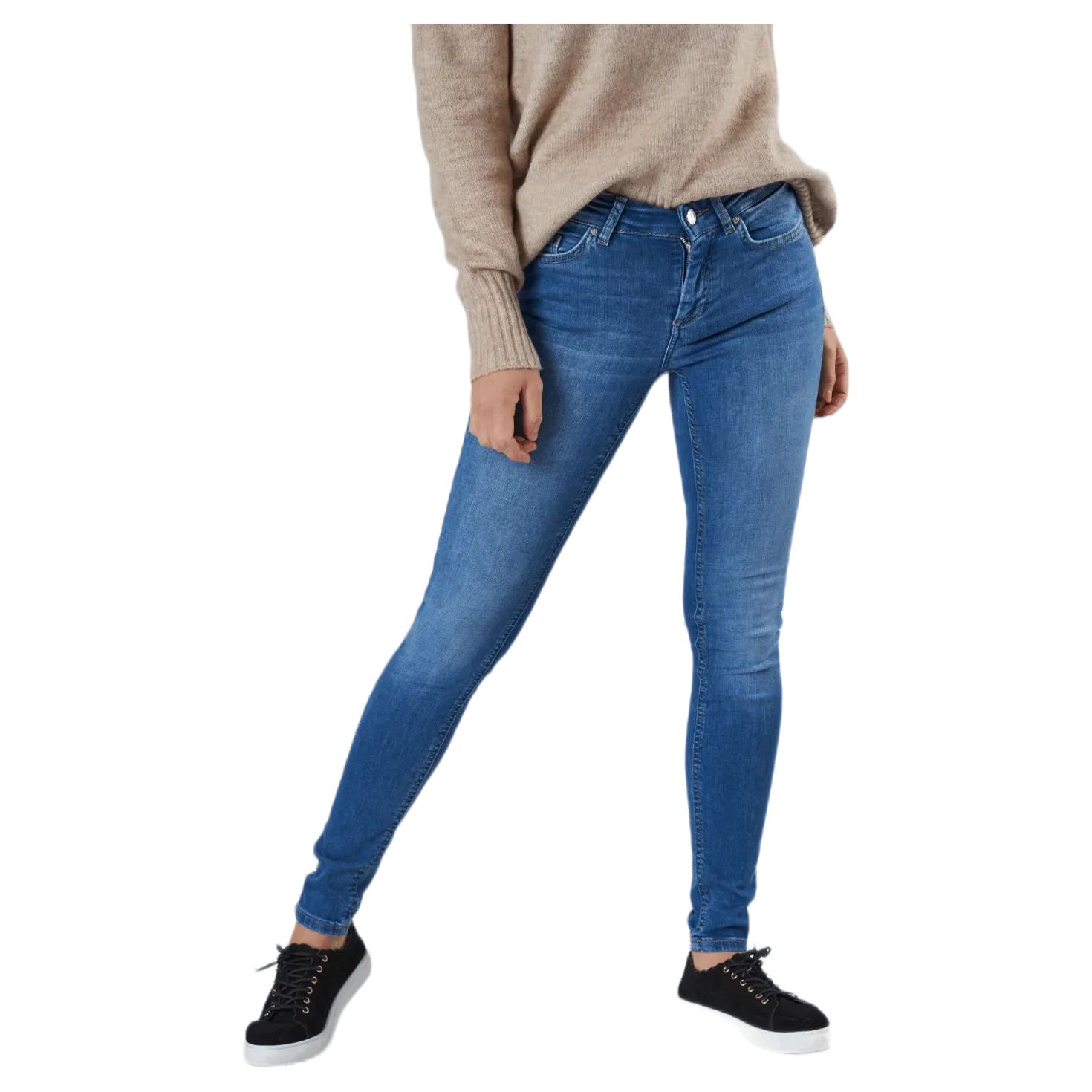 Blush Life Mid Skinny Blue