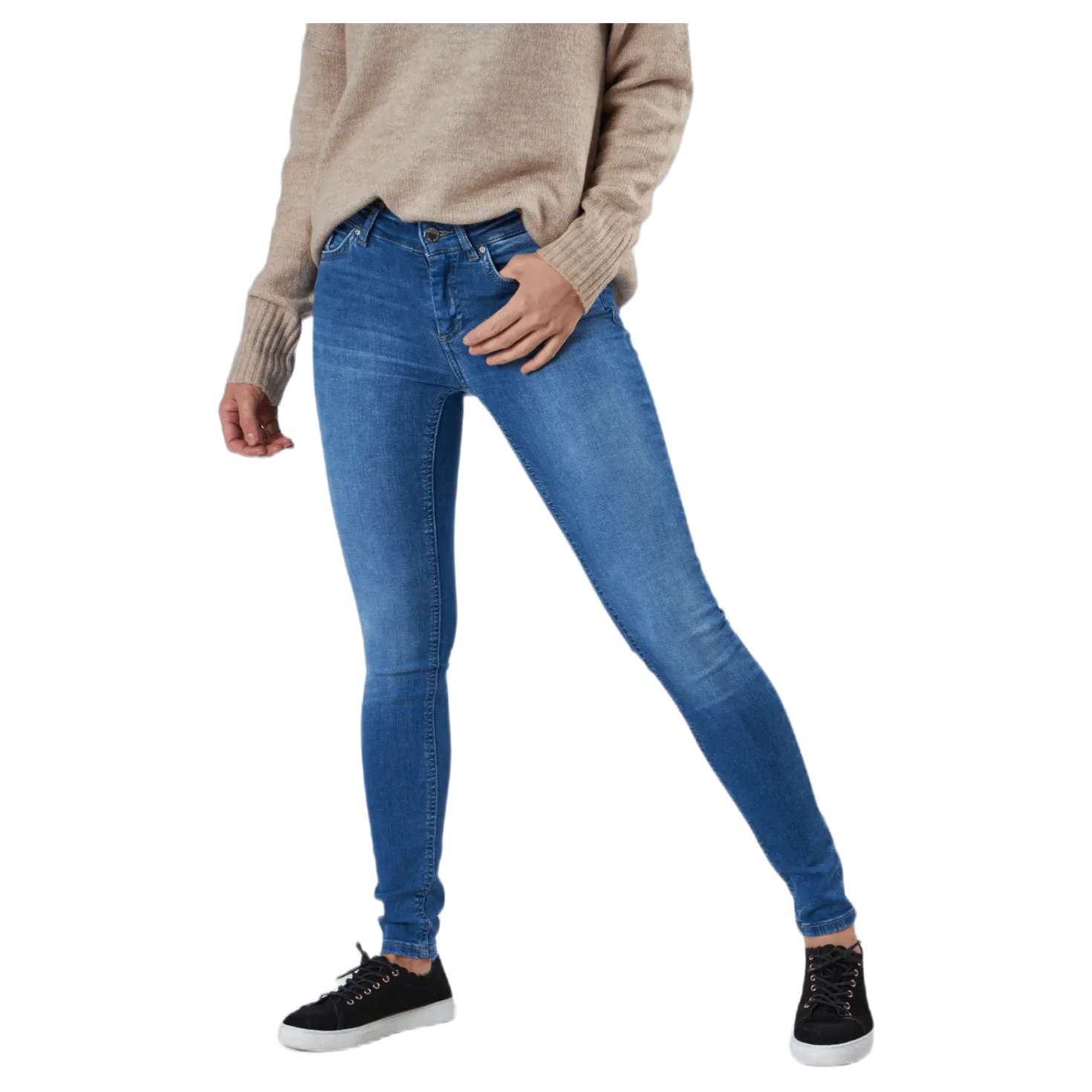 Blush Life Mid Skinny Blue