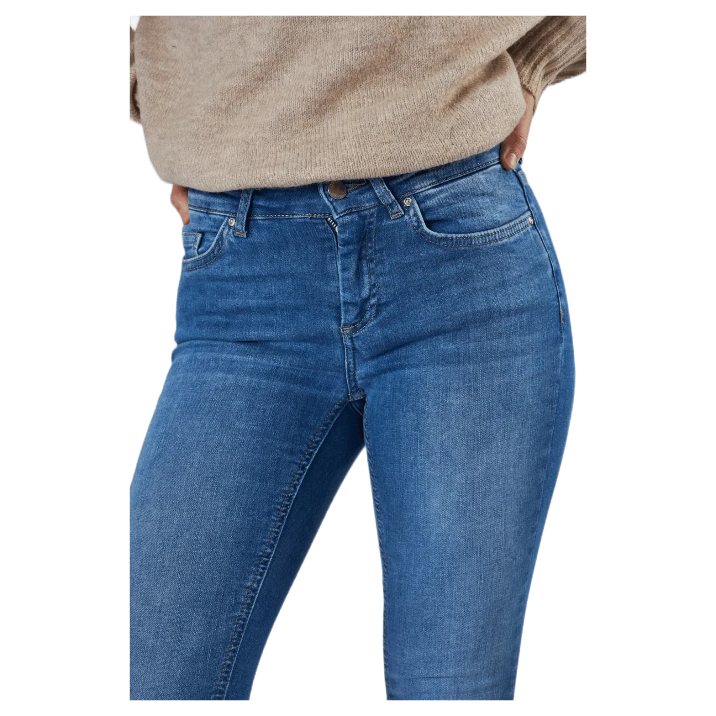Blush Life Mid Skinny Blue