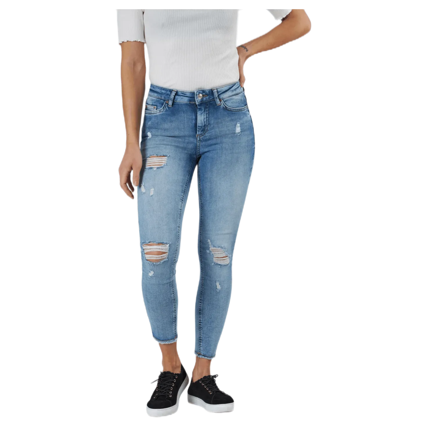 Blush Mid Denim Light Blue Denim