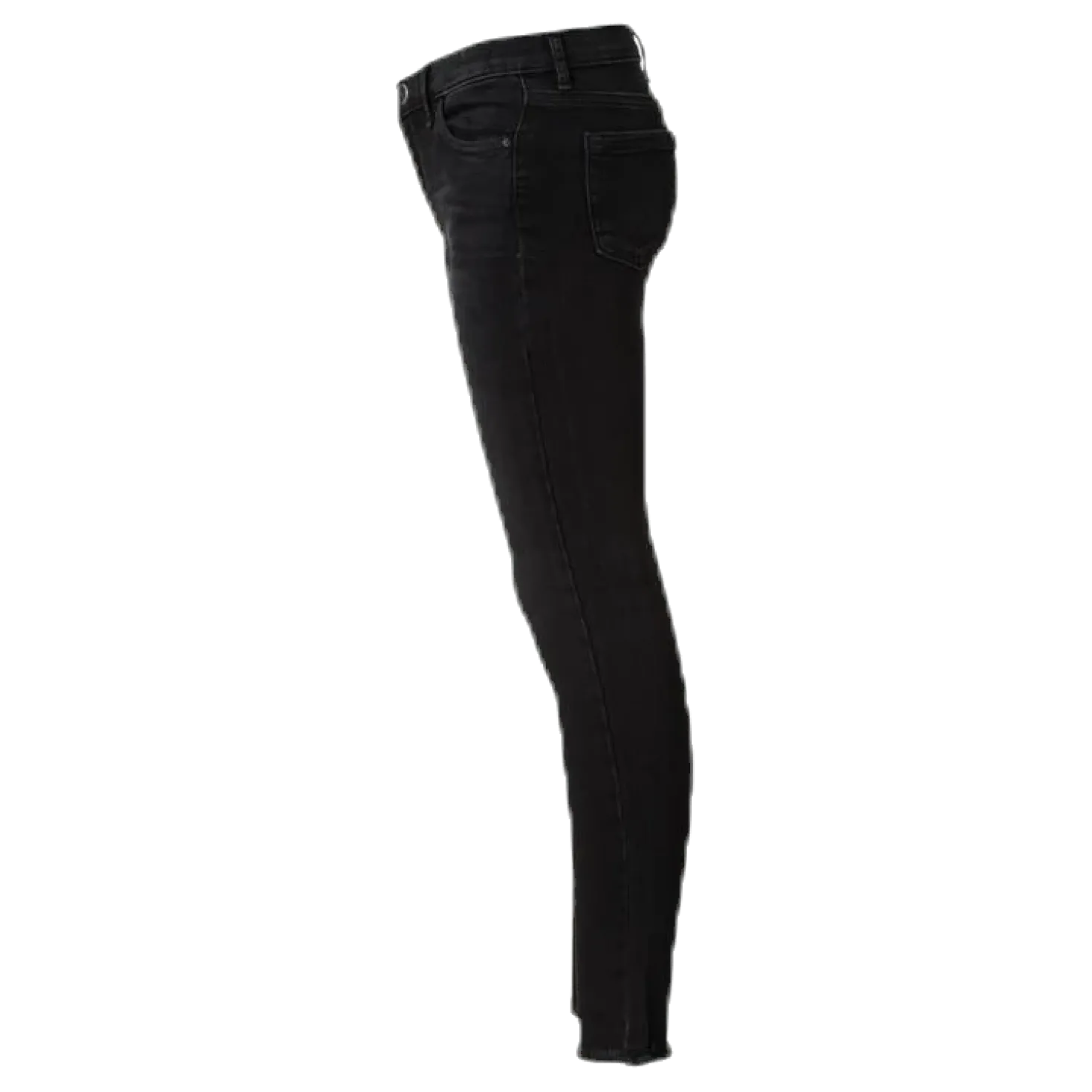Blush Skinny Raw Jeans Black