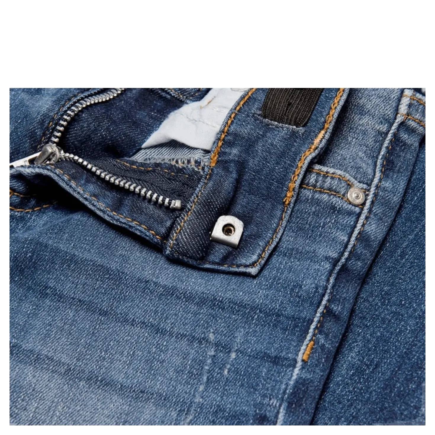 Blush Skinny Raw Jeans Blue