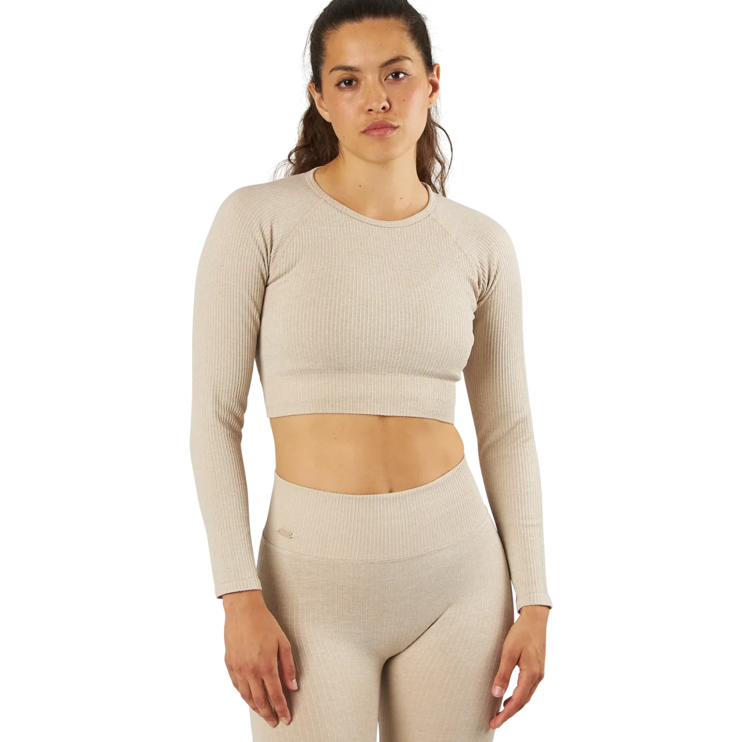 Bonnie Ribbed LS Beige