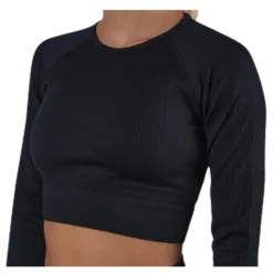 Bonnie Ribbed LS Black