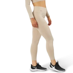 Bonnie Ribbed Tights Beige