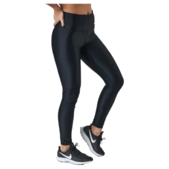 Borg High Waist Solid Tights Black Beauty