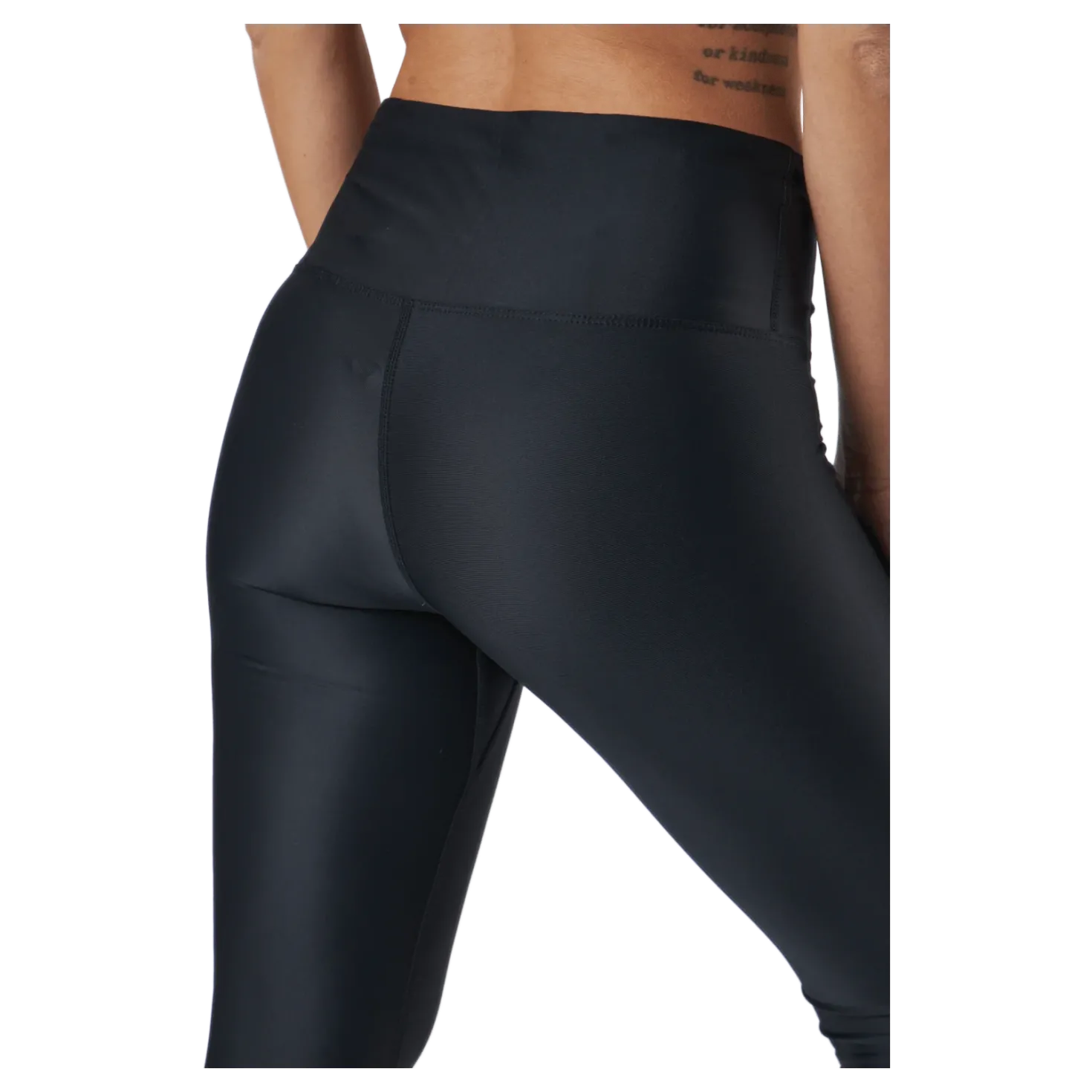 Borg High Waist Solid Tights Black Beauty