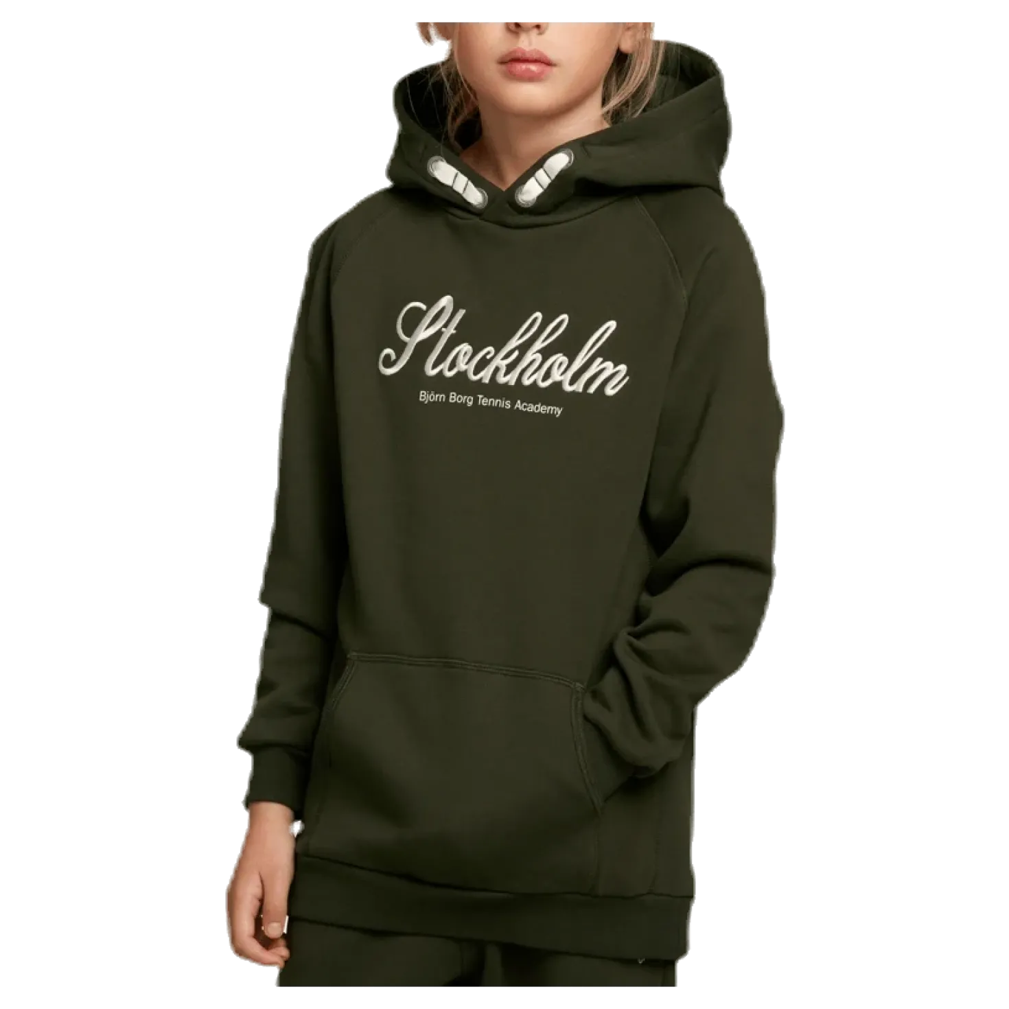 Borg Sport Hoodie Jr Green
