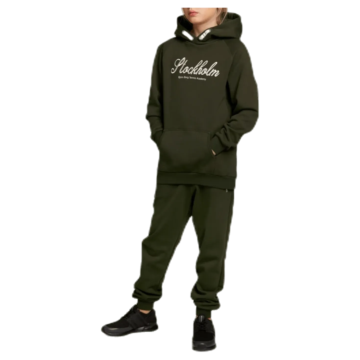 Borg Sport Hoodie Jr Green