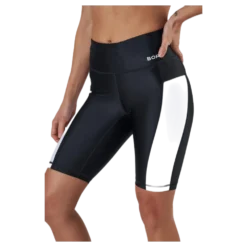 Borg Stripe Bike Shorts Black