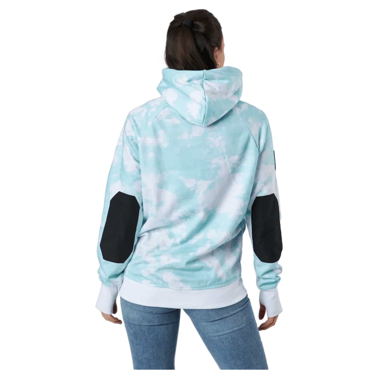 Bowl Hood 2.0 W Tie Dye Turquoise