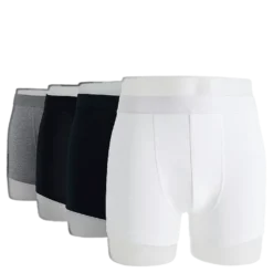 Boxer Brief 4-pack White+Black+Grey+Navy