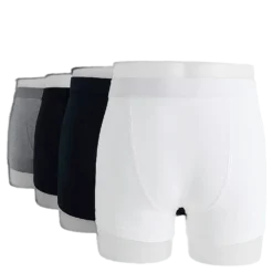Boxer Brief 4-pack White+Black+Grey+Navy