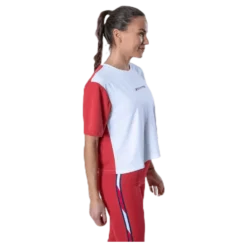 Boxy T-Shirt Short Sleeve Pink/White