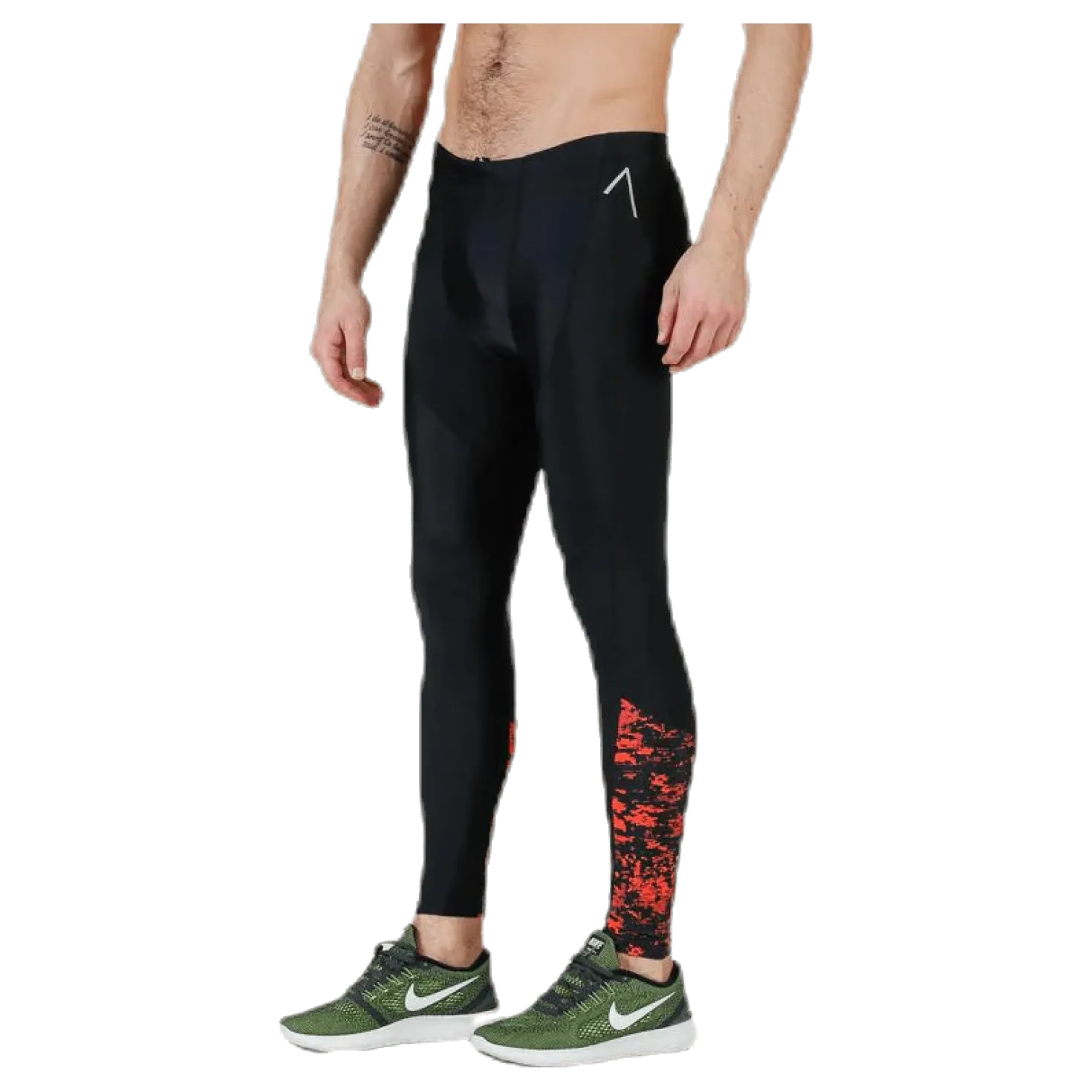 Brace Compression Tights Black/Red