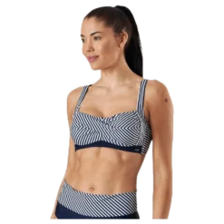 Brighton Twisted Soft Bra Blue/White