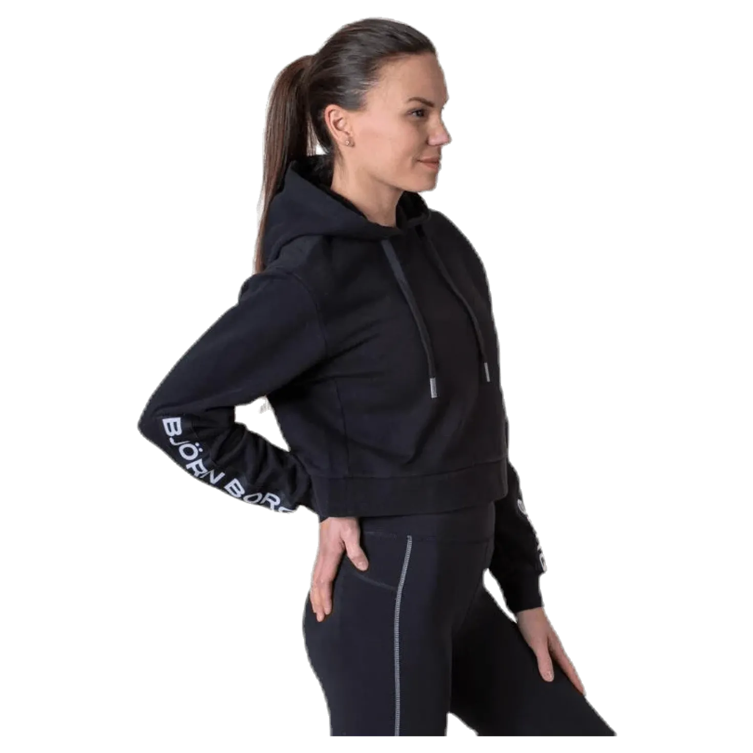 B Sport Cropped Hood Black
