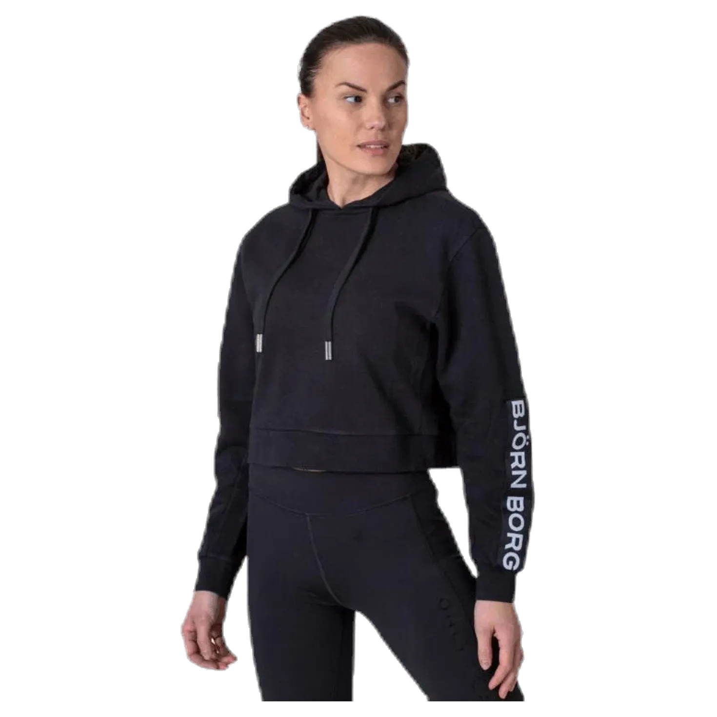 B Sport Cropped Hood Black
