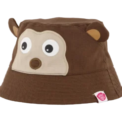 Bucket Hat Monkey Brown Small