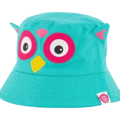Bucket Hat Owl Turqouise Small
