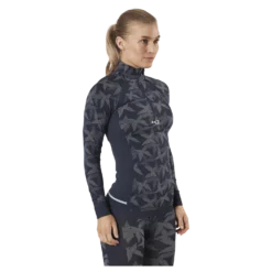 Butterfly Half-Zip Shirt Blue