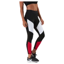 Cadence Blocked Tights Red