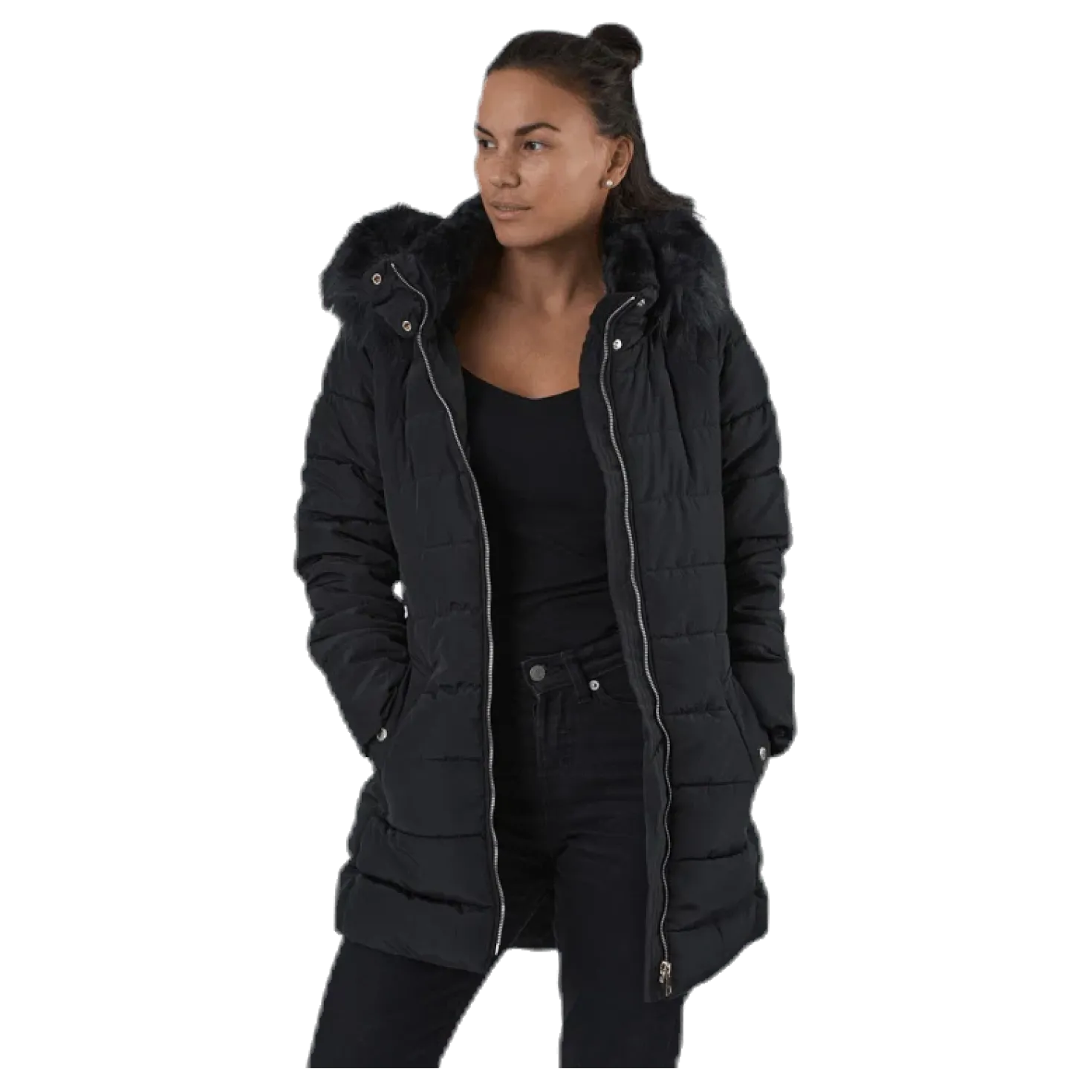 Camilla Quilted Coat Cc Otw Black