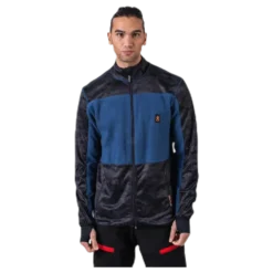 Camo Fleece Jacket Blue