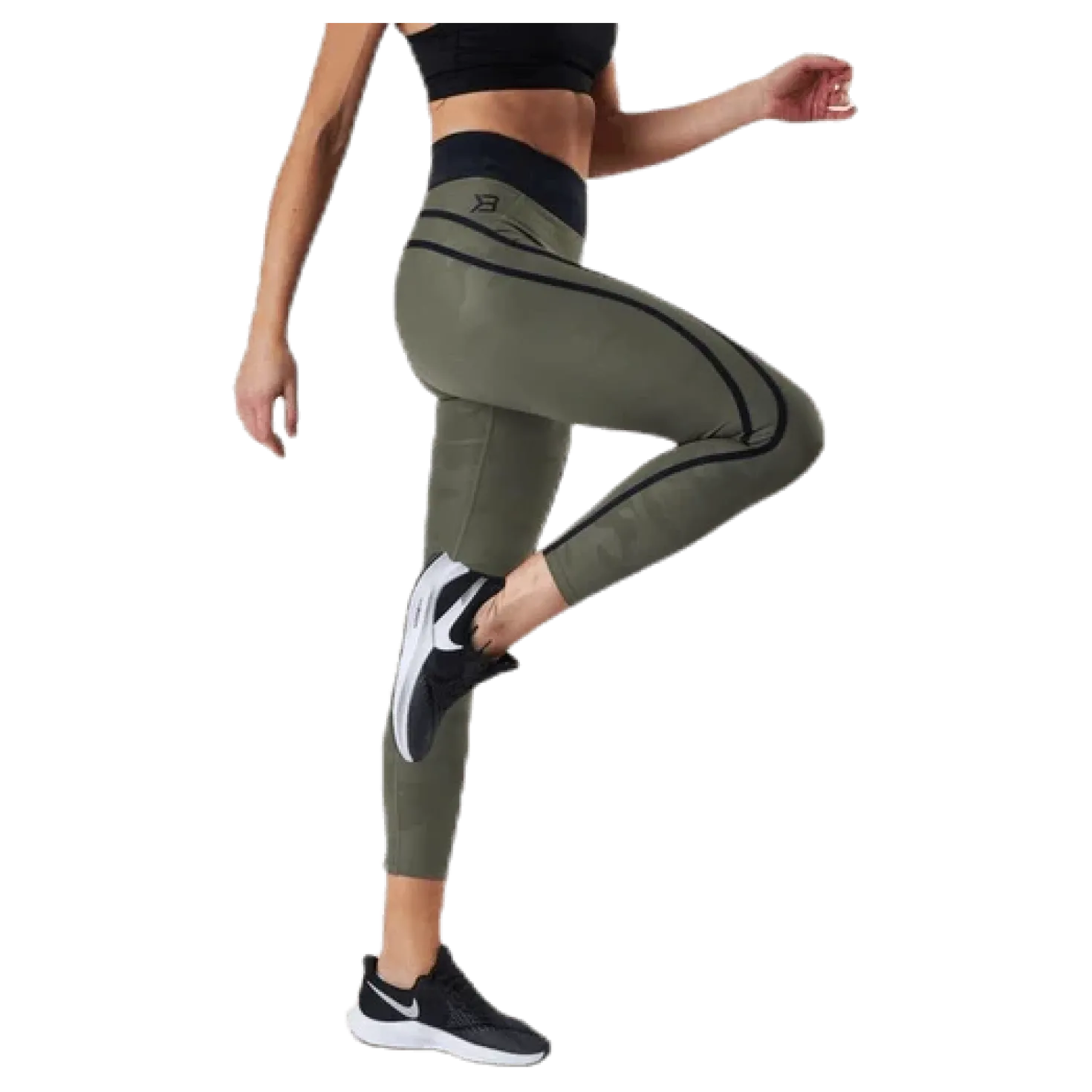 Camo High Tights Patterned/Green