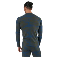 Camo Merino Wool Crew Blue/Green
