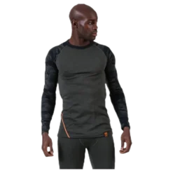 Camo Merino Wool Crew Green