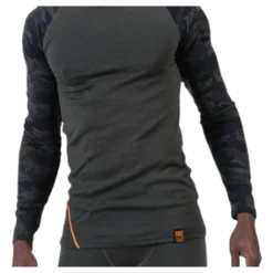 Camo Merino Wool Crew Green