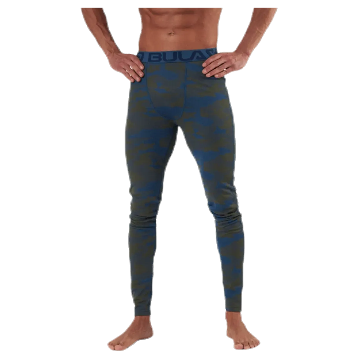 Camo Merino Wool Pants Blue/Green