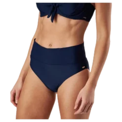 Capri Twisted Solid Folded Brief Blue
