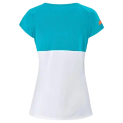 Cap Sleeve Top Play Blue/White