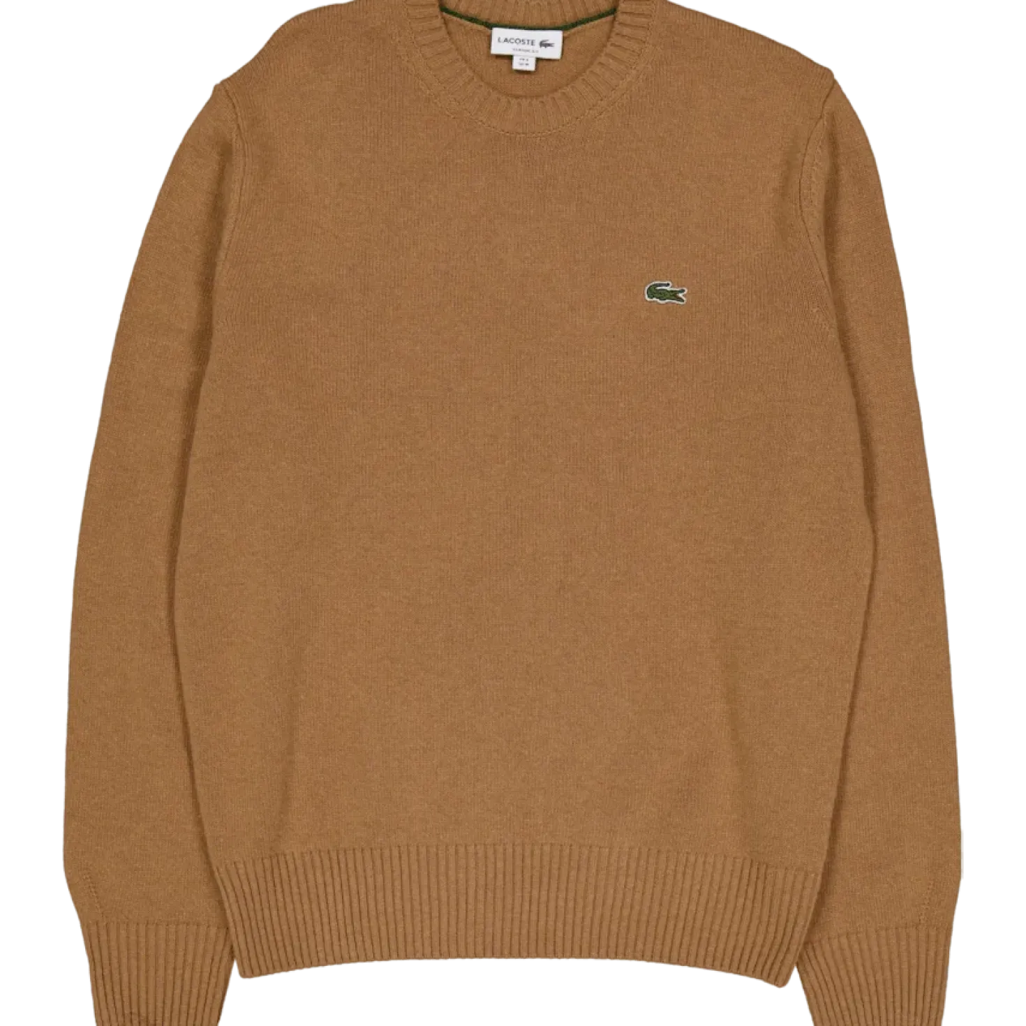 Carded Wool Crew Neck Sweater White Tuy