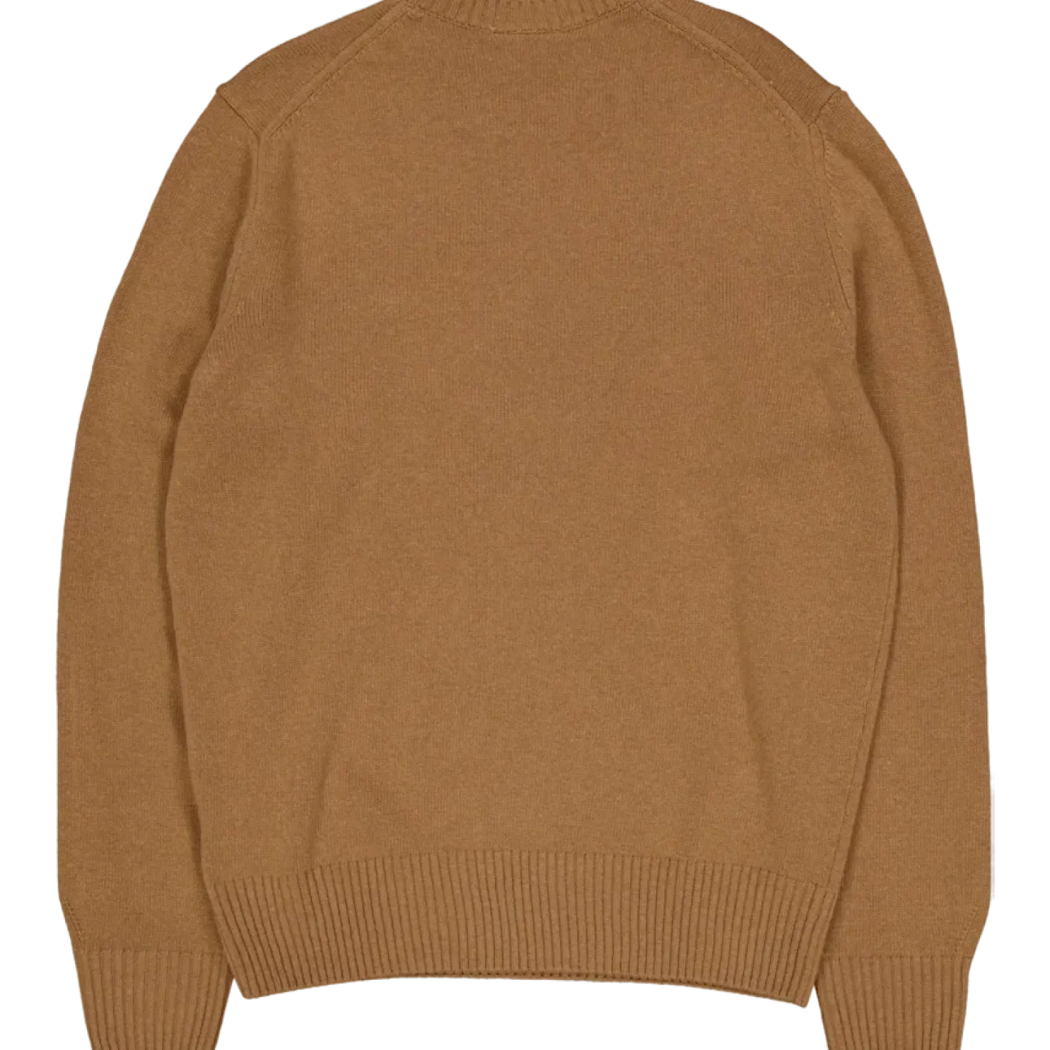 Carded Wool Crew Neck Sweater White Tuy