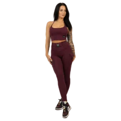 Cargo Burgundy Leggings Dark Red